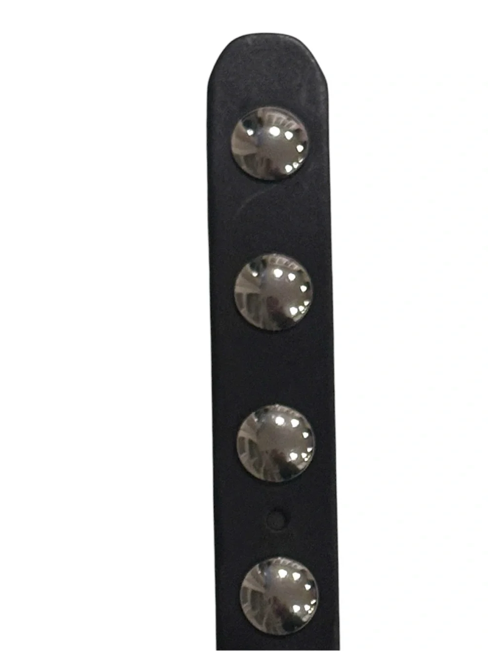 Madewell Clean Western Studded Leather Belt Black Silver Medium 29-31” - Picture 10 of 12